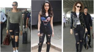 Deepika Padukone, Shraddha Kapoor and Kangana Ranaut make bold vogue statement in black distressed jeans, who’s your favourite?