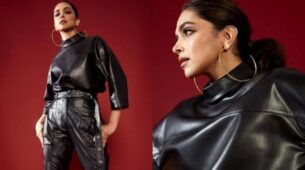 Deepika Padukone’s Rs 4.5 Lakh Ensemble Gives Leather A Whole New Meaning