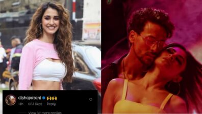 Disha Patani watches Tiger Shroff getting romantic with Mouni Roy on-screen, reacts in public