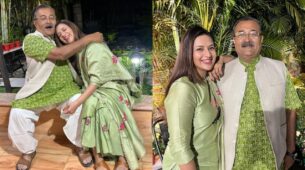 Divyanka Tripathi gets cute ‘bear hug’ from father, fans in awe of cute ‘family moment’