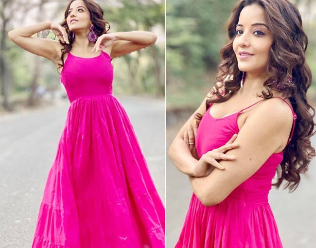 Ex-Bigg Boss Contestant Monalisa Is Pulling Off Pink Mesh Skirt Set - 0