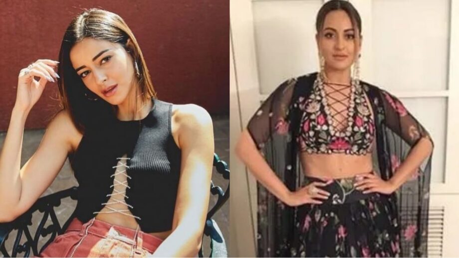 Fashion Battle: Ananya Panday's shoelace crop top Vs Sonakshi Sinha's shoelace blouse, which one is your favourite? (Vote Now) 555801