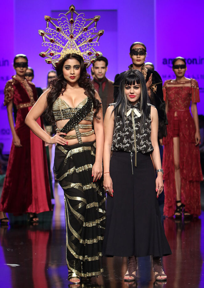 Flashback To Shriya Saran’s Black Crown Runway Look - 1