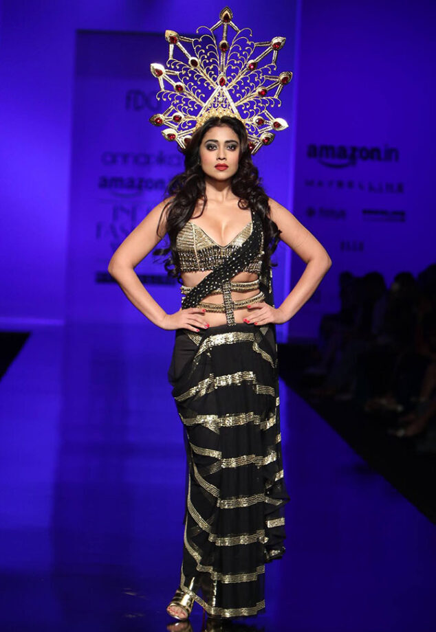 Flashback to Shriya Saran’s Black Crown Runway Look - 0