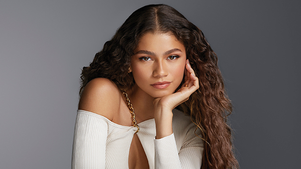 For A Lancome Ad, Zendaya Looks Flawlessly Beautiful With A Keyhole Sweater And Curly Hair - 0