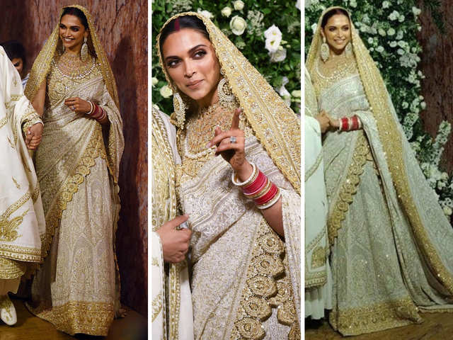 From Deepika Padukone To Mouni Roy, These Are 4 Bollywood Stars Who Abandoned The Lehenga For A Saree On Their Wedding Day - 0