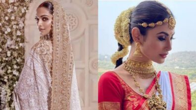 From Deepika Padukone To Mouni Roy, These Are 4 Bollywood Stars Who Abandoned The Lehenga For A Saree On Their Wedding Day