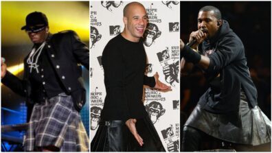 From Kanye West to Vin Diesel: These celebs prove that skirts aren’t just for women