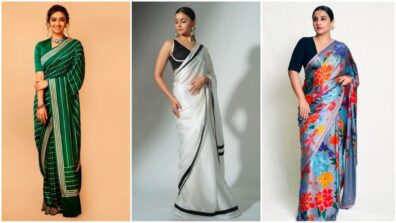 From Keerthy Suresh to Alia Bhatt and Vidya Balan, Indian divas in classic Kshitij Jalori sarees