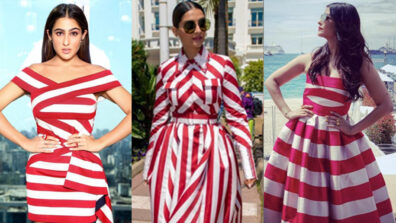 From Sara Ali Khan to Sonam Kapoor and Aishwarya Rai: B-Town babes who won hearts in candy striped outfit