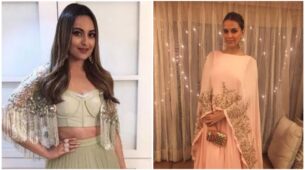From Sonakshi Sinha to Neha Dhupia: B-Town damsels in cape style lehenga outfits