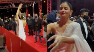 Gangubai In Berlin: Alia Bhatt does a classic ‘ulta namaskar’ in red carpet, fans can’t keep calm