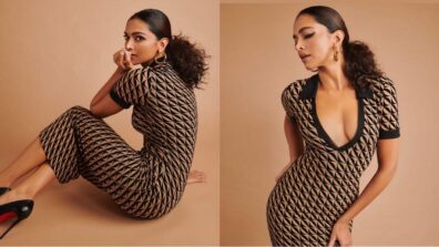 Gehraiyaan Special Photoshoot: Deepika Padukone sizzles in striped deep-neck outfit, see viral pic