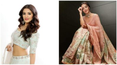 Malvika Sharma Nails Her Floral Silk Lehenga Look, See Pics