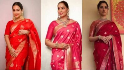 Hunting for Banarasee silk saree inspiration? Take cues from Vidya Balan, Bipasha Basu and Tamannaah Bhatia