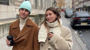 Justin And Hailey Bieber Took A Pleasant Stroll Around London Wearing Matching Cosy Outfits