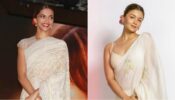 In love with traditional white saree and red rose bun hairstyle? Get cues from Deepika Padukone and Alia Bhatt