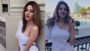 ‘Instagram Queen’  Nikki Tamboli sets temperature soaring in one-shoulder white outfit, see viral video