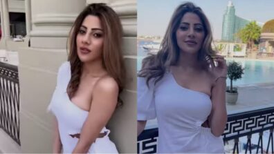 ‘Instagram Queen’  Nikki Tamboli sets temperature soaring in one-shoulder white outfit, see viral video