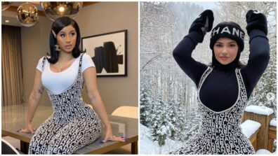 Cardi B and Kylie Jenner pulling off the same Chanel winter collection, see photos