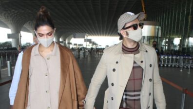 Bollywood’s favorite couple Deepika Padukone and Ranveer Singh’s twinning moments at the airport