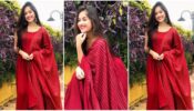 Jannat Zubair Proves That Simplicity Is The Real Beauty By Wearing A Maroon Indian Salwar Suit