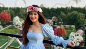 Jannat Zubair Rahmani Looks Gorgeous In Blue Layered Dress And Beautiful Flower Tiara, Check Out Pics