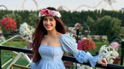 Jannat Zubair Rahmani Looks Gorgeous In Blue Layered Dress And Beautiful Flower Tiara, Check Out Pics