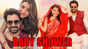 Kajal Aggarwal glows in red saree during her baby shower, check inside pictures