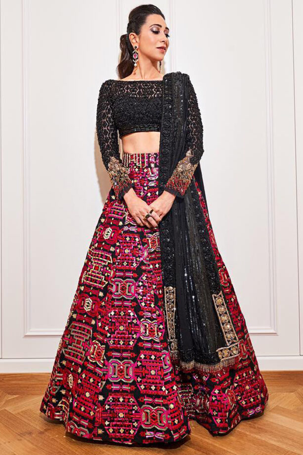 Karisma Kapoor To Shilpa Shetty: Ranga-Birangi Lehengas For Your Bridesmaid Look - 1