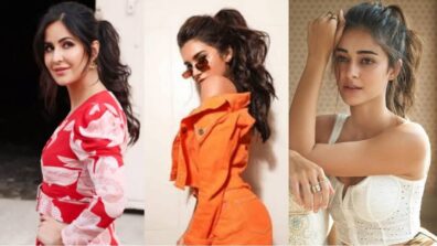 Katrina Kaif, Ananya Panday & Tara Sutaria to give you the ultimate texture ponytail cues for spring