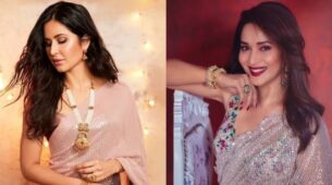 Katrina Kaif To Madhuri Dixit: 3 Times Bollywood Celebs Showed Us Ways To Shine Bright In Glittery Sarees