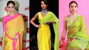 Kiara Advani, Kareena Kapoor and Malaika Arora in high-chic neon saree styles, a quintessential visual delight