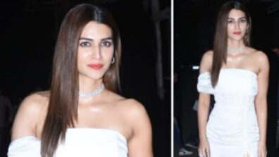 Kriti Sanon’s Showpo Ruched White Dress And Red Shoes Are PERFECT For Late Night Party