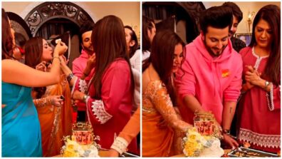 Kundali Bhagya Celebration: Happy Shraddha Arya and Dheeraj Dhoopar enjoy cake-cutting, see inside videos