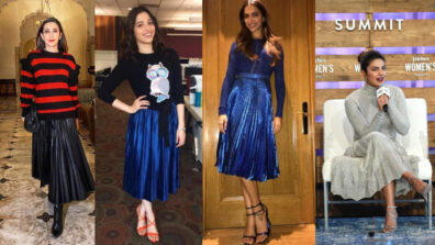 Learn How To Effortlessly Style Pleated Skirts: From Karisma Kapoor To Priyanka Chopra