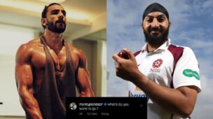 LOL: Ranveer Singh drops chiseled gym photo with swag, former England cricketer Monty Panesar trolls him