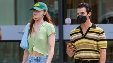 Look At The Picture Of Sophie Turner And Joe Jonas Wearing Similar Deep V Necks, How Cute