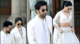 Luv Ranjan Wedding: Ranbir Kapoor, Shraddha Kapoor, Rakul Preet Singh and Jackky Bhagnani spotted twinning in white, see viral pics