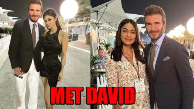 Times When Mouni Roy and Mrunal Thakur met the legendary David Beckham, Check out their reaction