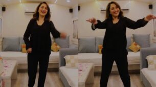 Madhuri Dixit drops some cool steps in her vanity van to trendy music, says ‘Dance is joy’