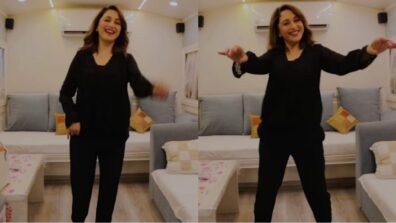 Madhuri Dixit drops some cool steps in her vanity van to trendy music, says ‘Dance is joy’