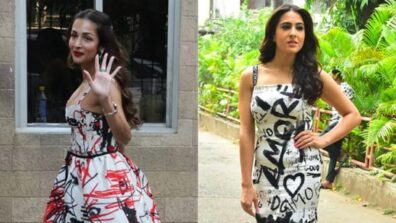 Malaika Arora And Sara Ali Khan’s Graffiti Dresses Are Fashion’s New Canvases, Forget Walls