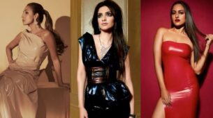 Malaika Arora, Sonam Kapoor and Sonakshi Sinha are endorsing the leather gown trend