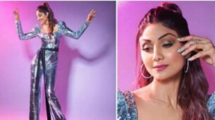 Shilpa Shetty Is All Glitter In Naja Saade’s Sequin Jumpsuit: See Pics