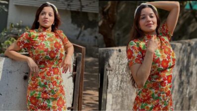 Monalisa is in the ‘Spring mood’, stuns fans in her vibrant floral print dress