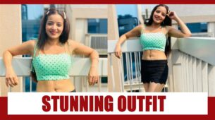 Monalisa Looks Bewitching In Green Strappy Top And Black Shorts, See Pics