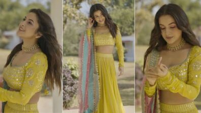 Shehnaaz Gill Looking Stunning In Traditional Yellow Outfit!