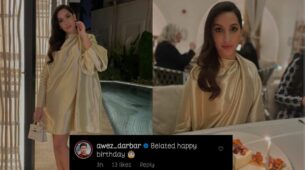 Nora Fatehi shares birthday celebration moment from Dubai, Awez Darbar comments