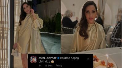 Nora Fatehi shares birthday celebration moment from Dubai, Awez Darbar comments
